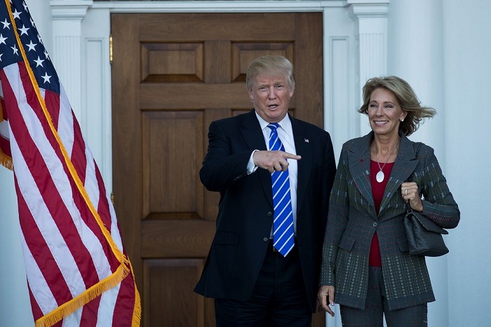 DeVos confirmed as U.S. education secretary as Pence breaks tie